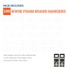 Kwik Foam Board Hangers - 100 Pack - Quick &