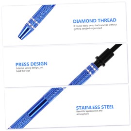 TEHAUX 4pcs Jewelry Tweezers Prong Gem Grabber Tool for Electronics Jewelry Repair