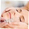 Ipetboom 2pcs Long Tweezers Tip Precision Forceps Professional Eyelid Clamp