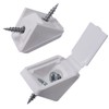 (Pack of 100) White Shelf Brackets Shelf Bracket 20 x