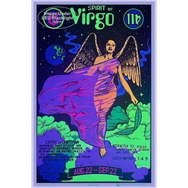 Virgo Zodiac Sign - Laminated - Blacklight Poster - 23.5" x 35.5"