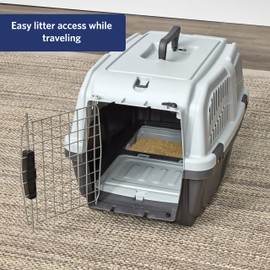 Midwest Homes for Pets Skudo 24” Plastic Cat Carrier with Integrated Litter pan