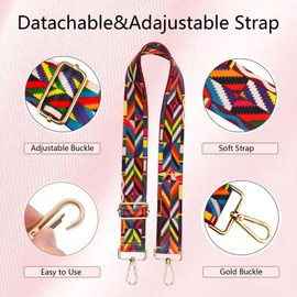 Oufegm Clear Crossbody Bag Stadium Approved,Adjustable Shoulder Strap Clear Crossbody Purse for Concerts,Sports Events