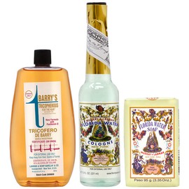 Lenman & Kemp Barry's Tricopherous (Greasless) 8oz + Florida Water Cologne 7.5oz + Florida Soap 3.35oz