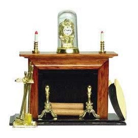 Aztec Imports, Inc. Dollhouse Miniature Regal Fireplace