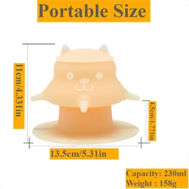 MYHJL 230ML Silicone Puppy Feeder for Multiple Puppies, Puppy Milk Feeder Puppy Bottles for Nursing Station with 4 Teats for Kittens, Puppies, Rabbits, Pigs Nursing Supplies (Blue)