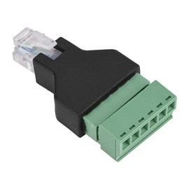 ASHATA RJ12 Male to 6 Pin Screw Terminal Adapter, Ethernet Connector