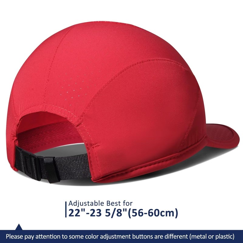 GADIEMKENSD Sports Cap Soft Brim Lightweight Waterproof Running Hat Breathable