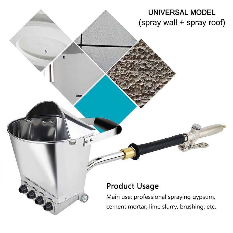 Ouya Stucco Cement Mortar Plaster Sprayer with Cover Wall and