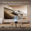 [1080P/Built-in Apps] Smart-Portable-Mini-Projector with WiFi and Bluetooth, Electric Focus/ 4P
