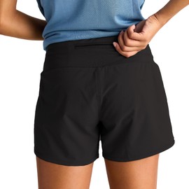 Free Fly Women's Lined Breeze Short - Moisture-Wicking Active Shorts with Sun Protection UPF 50+ and Bamboo Viscose Liner - Black, Small