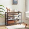 HOOBRO Shoe Rack, 4 Tier Shoe Organizer for Front Door