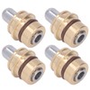 4PCS Joystick Handle Button Head Rubber Sealing Metal Push Rod