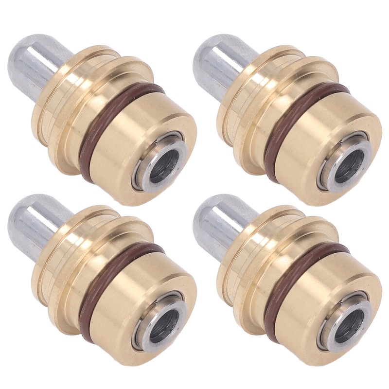 4PCS Joystick Handle Button Head Rubber Sealing Metal Push Rod