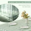 BALCONY & FALCON Rectangular Checkered Tablecloth Waterproof Washable Gingham Reversible