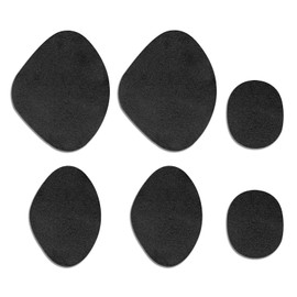 Miiooan Shoe Heel Repair Kit, Strong Self-Adhesive, 3 Pairs, Black