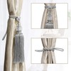 Curtain Tiebacks Rope Tassel TieBacks Curtain Holdbacks Silver for Drapes