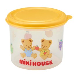 Miki House 46-7142-682 Snack Cup, Baby Food, 6.3 fl oz (210 ml), Made in Japan, For Boys, Girls, Babies, Kids, Baby Dishes, Bears, Fruits, Yellow