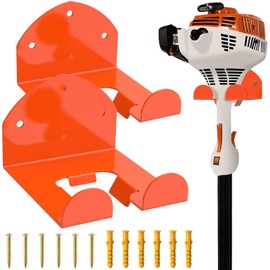 Fixirons 2 Pack Garage Organizer Trimmer Rack Heavy Duty Weed Eater Hanger Trimmer Hanger Garden Power Tool Hanger for Grass Trimmer, Hedge Trimmer, Garage Trimmer Garden Tools