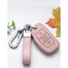 HIBEYO Folding Car Key Case Fits Hyundai Protective Key Case