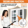 Keyless Cabinet Lock with Combination, Locker Code Lock with 3-Digit