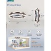 LEDIARY 24 Inch Low Profile Ceiling Fans with Lights and