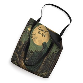 Dark Keeper of The Night Groundskeeper Gravedigger Rock Art Tote Bag