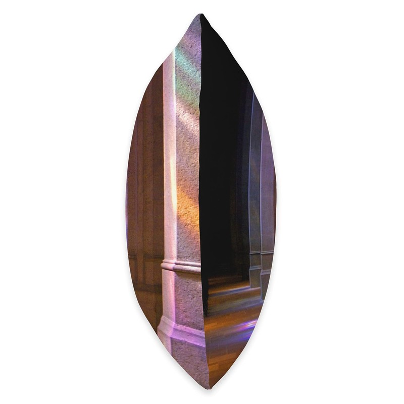 Carpe Cranium Cathedral Light, Color from Stained Glass Falling on