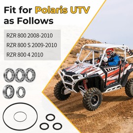 M MATI Front Differential Gearcase Bearing Seal Kit for Polaris RZR 800 2008-2010 RZR 800 S 2009-2010 RZR 800 4 2010 2203729 3234390 3235058