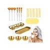 Brocha Doble Para Ceja Con Cepillo Pincel Cosmético 1pz Full