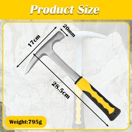 Schneespitze Geological Exploration Hammer Head Geological Hammer Geology Hammer Hand Tool Pointed Tip Mineral Exploration Geology Hammer