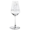 Mr. & Mrs. Panda Personalisiertes Weißwein Glas Pinguin Pommes -
