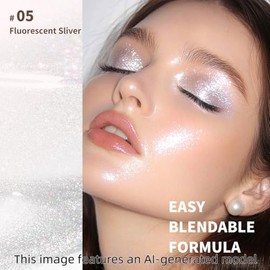 Color Nymph Resaltador líquido con purpurina, resaltador de crema de gel para rostro, ojos y cuerpo, camaleón, brillo brillante, resaltadores de maqui