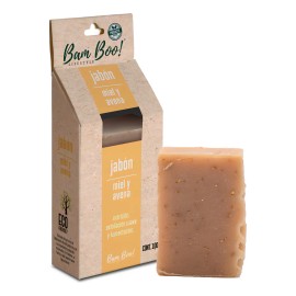 Jabón Artesanal Natural Miel Avena 100 G Bam Boo! Lifestyle