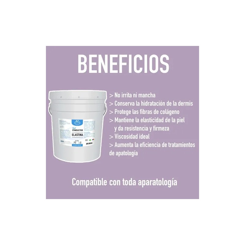 Gel Conductor Con Elastina Facial Y Corporal 250 Ml Sane