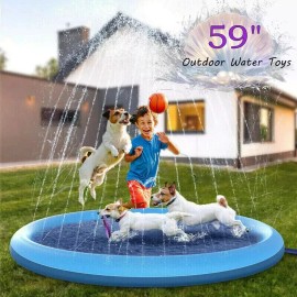 Cooligg Inflatable Splash Pad Sprinkler - Wading Pool for Kids and Dogs - Water Play Toy