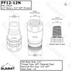 Summit Hydraulics 3/4" NPT Skid Steer Flat Face Hydraulic Quick