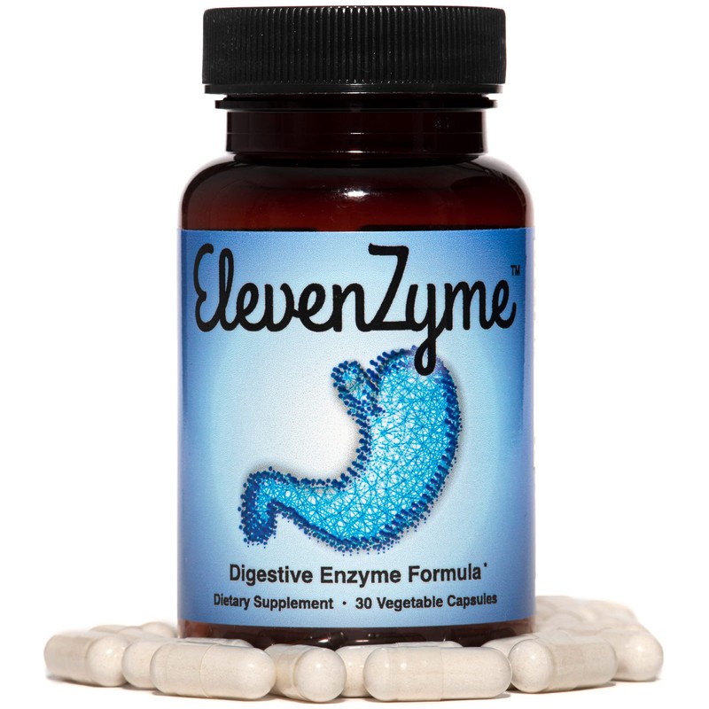 ElevenZyme - Natural Digestive Enzyme Supplement - Non-GMO, Vegan