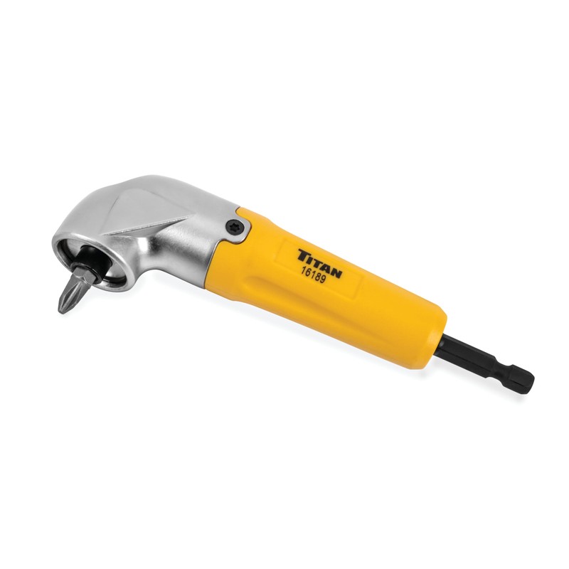Titan 16189 90-Degree Magnetic Right Angle Drill Attachment for Impact