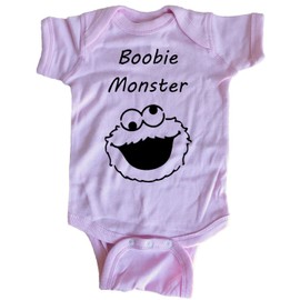 Brain Juice Tees Boobie Monster Baby One Piece
