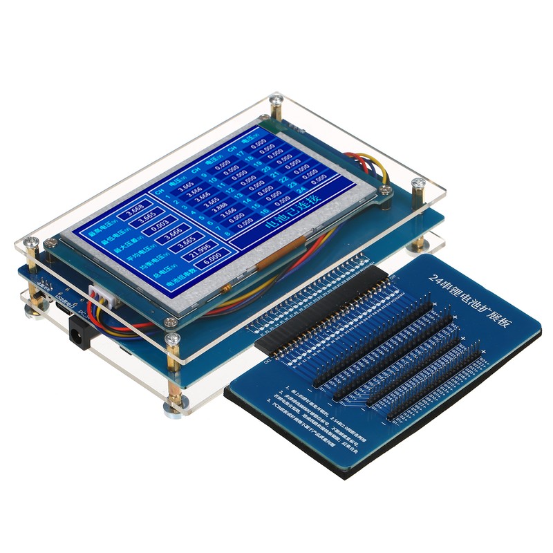 24 Series Lithium Battery Voltage Detector with Acrylic Shell Baffle,