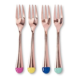 Oh Joy! Rose Gold Appetizer Mini Forks- 4 count
