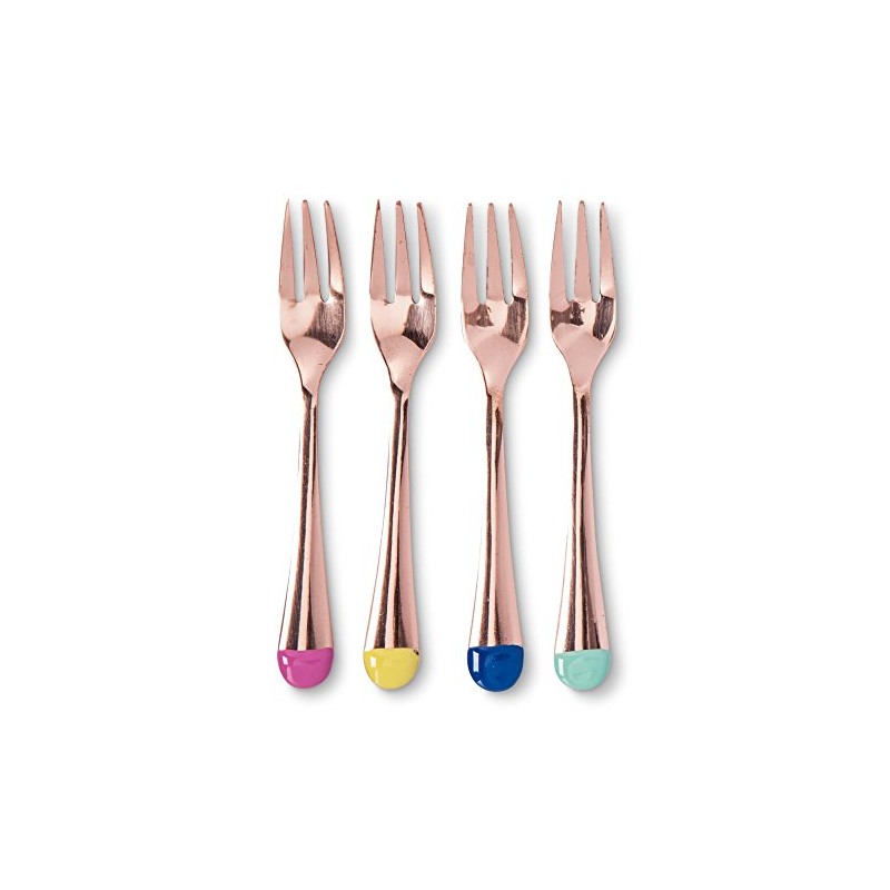 Oh Joy! Rose Gold Appetizer Mini Forks- 4 count