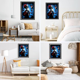 NAIMOER Christmas Diamond Painting Kits for Adults, DIY Full Drill 5D Diamond Art Nightmare Diamond Painting Christmas Perfect for Relaxation and Home Wall Decor 30x40cm