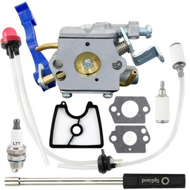 KELKONG 125BX Carburetor for Husqvarna 125B, 125BVX Leaf Blower – Replaces Zama C1Q-W37, 590460102, 545081811, 545112101, 581798001 – with Air Filter & Fuel Line Kit