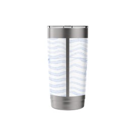 Preppy Bikini in Light Blue - Summer Seaside Aesthetic Stainless Steel Insulated Tumbler