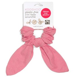 Kooshoo 3 in 1 Bow Scrunchie, Flamingo