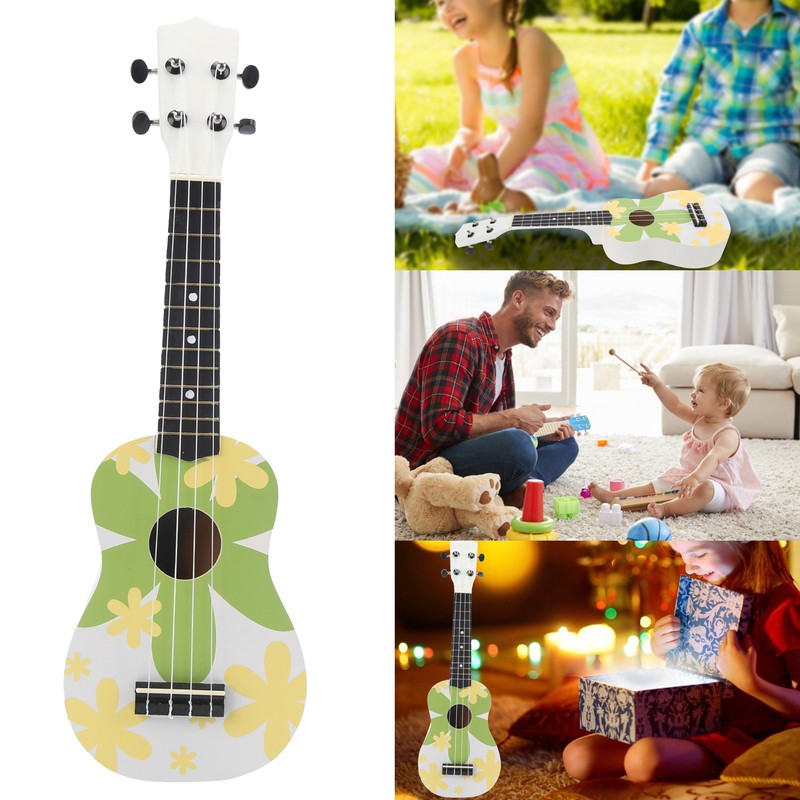 Ukulele Hawaiian 4‑String Guitar for Beginners Kid Adult Student Instrument
