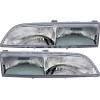 jpautowholesale For 1989-1993 Ford Thunderbird Headlight Halogen Set Driver and