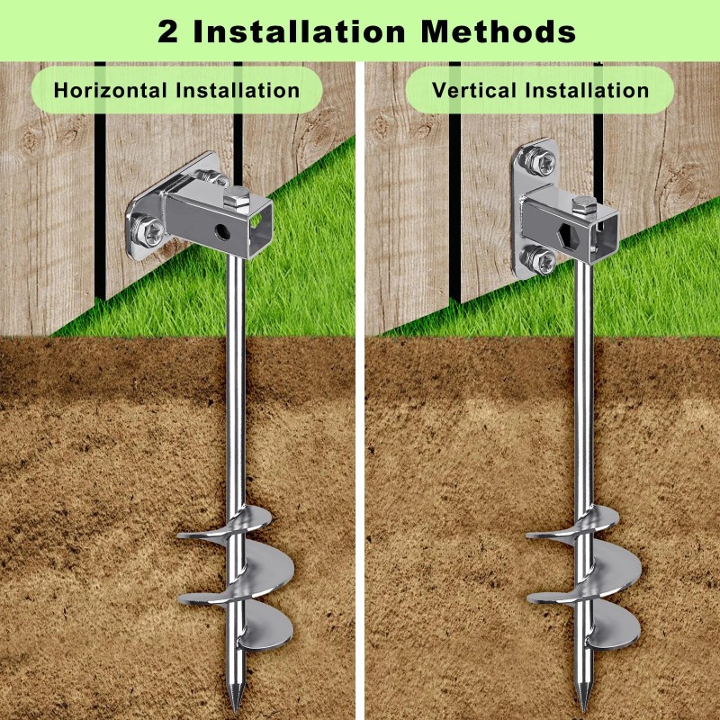 Insaga Multi-Purpose Ground Anchors Screw in, Fully Welded Shed Anchor